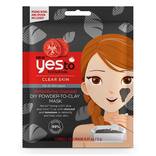 Yes To - Mask Tom Detox Chrcl Clay - Case of 6 - .17 OZ