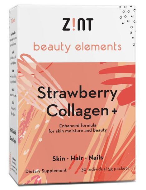 Zint Nutrition - Collagen Strawberry - 30 PKT