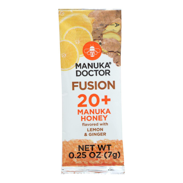 Manuka Doctor - Honey W/lemon&ginger 20+ - Case of 24 - 0.25 OZ