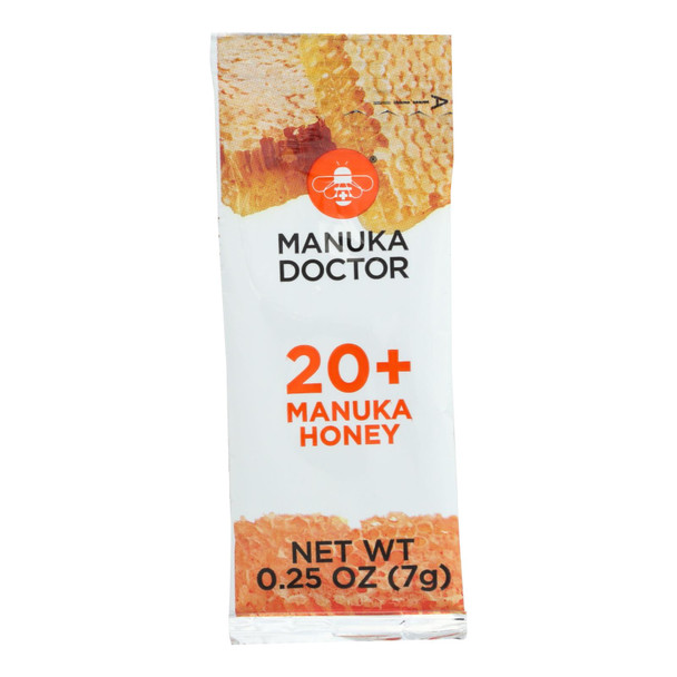 Manuka Doctor - Honey Sachet 20+ - Case of 24 - 0.25 OZ