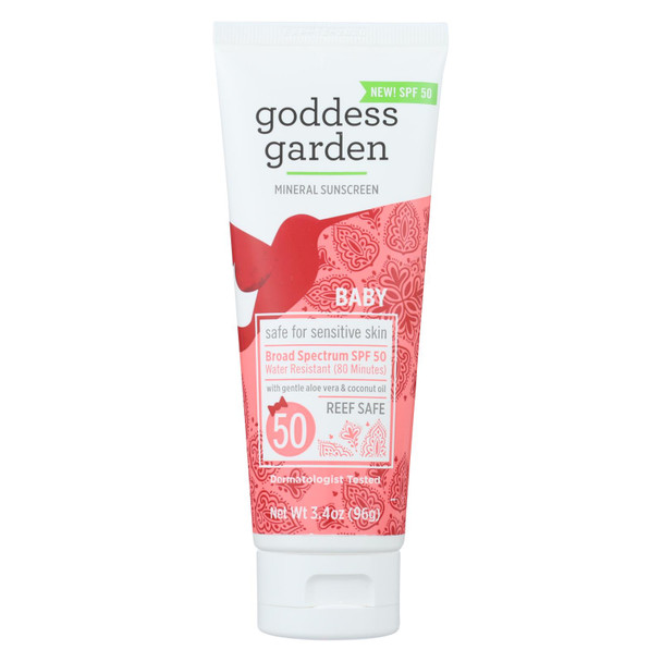 Goddess Garden - Sunscrn Baby Spf 50 Tube - 1 Each - 3.4 OZ