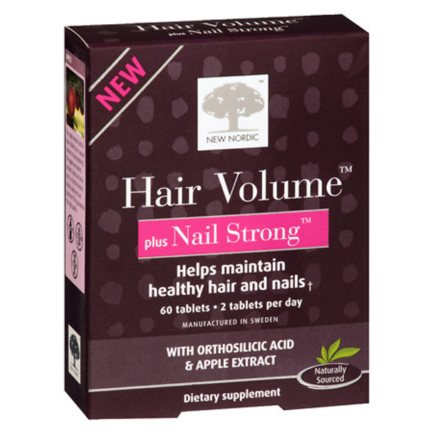 New Nordic - Hair Volume Plus Nail Str - 60 CT