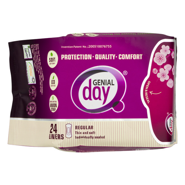 Genial Day - Liners Eco - 1 Each - 24 CT