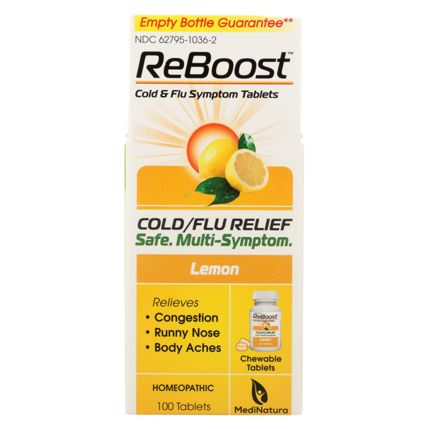 Medinatura Reboost Cold & Flu Symptom Tablets  - 1 Each - 100 TAB