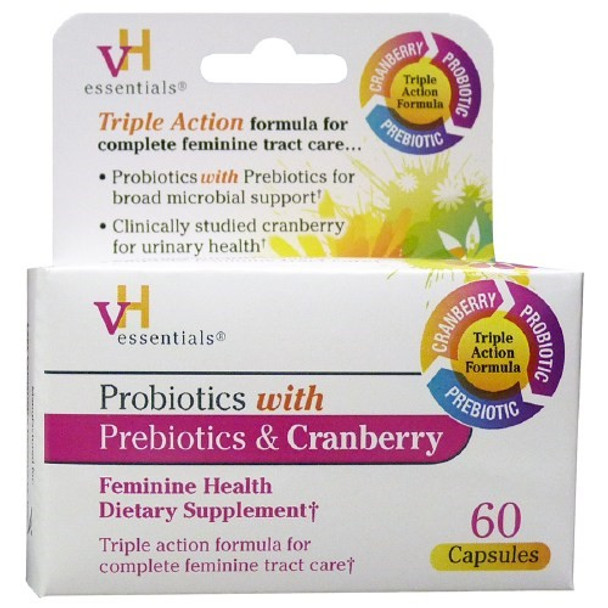 Vh Essentials - Probiotics Prebio&crnbrry - 1 Each - 60 CT