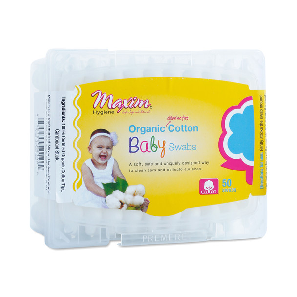 Maxim Hygiene Products - Cotton Swabs Baby - 1 Each - 50 CT