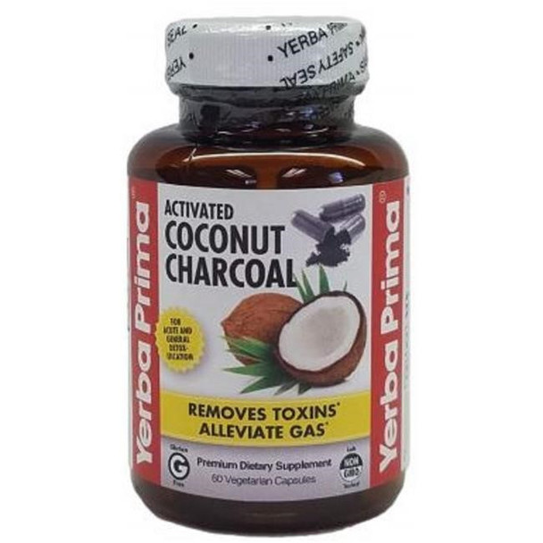 Yerba Prima - Activated Charcoal Coconut - 1 Each - 60 VCAP