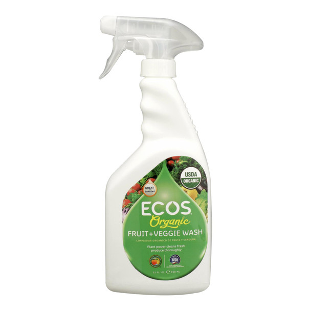 Ecos - Spray Fruit Veggie Wash - Case of 6 - 22 FZ