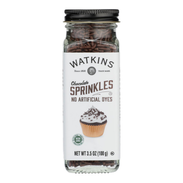 Watkins - Decorating Sprinkle Chocolate - Case of 4 - 3/3.5 OZ