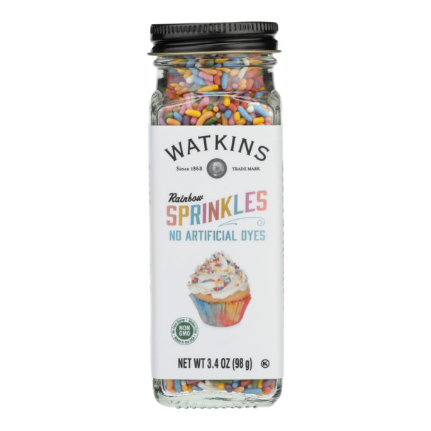 Watkins - Decoratng Sprinkle Rainbw - Case of 4 - 3/3.4 OZ