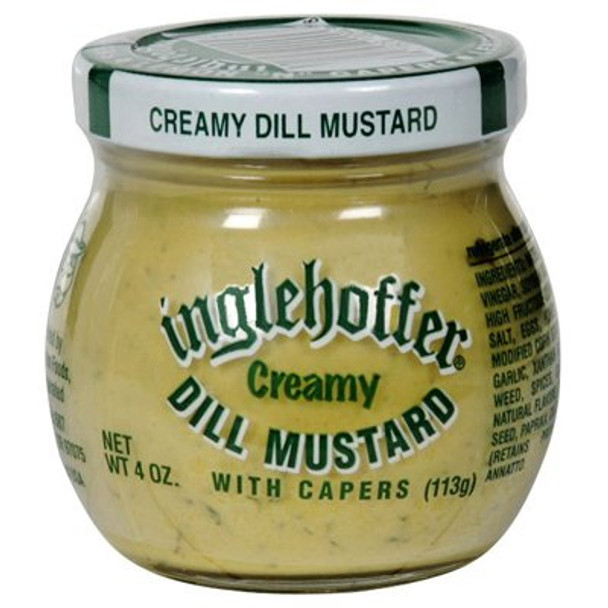 Inglehoffer Dill Mustard With Capers - Case of 12 - 4 OZ