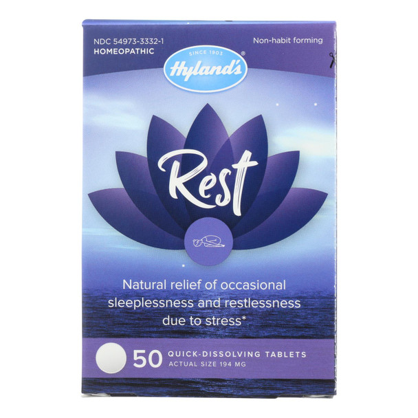 Hylands Homeopathic - Rest Tablets - 1 Each - 50 TAB