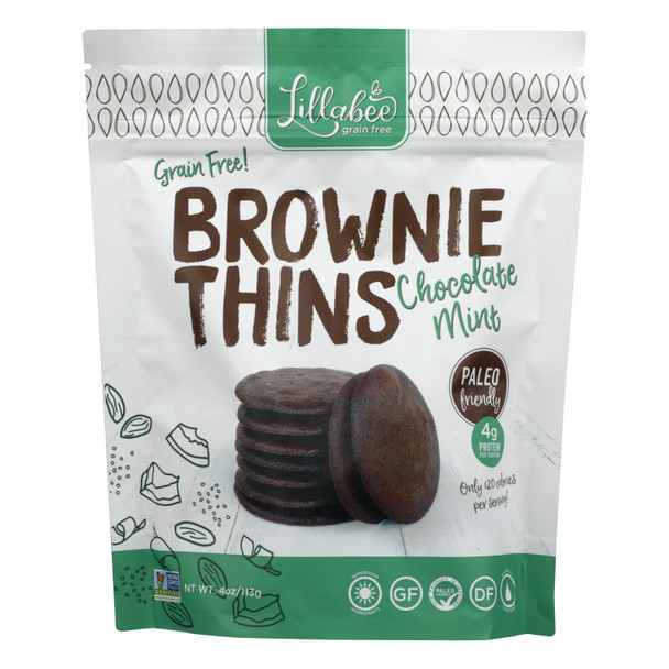 Lillabee Baking - Brwni Thin Mint Chocolate - Case of 6 - 4 OZ