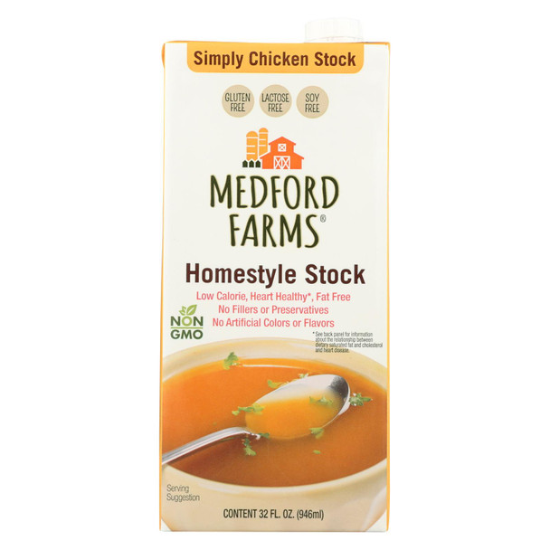 Medford Farms, Homestyle Chicken Stock - Case of 12 - 32 FZ