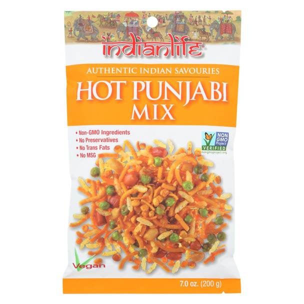 Indian Life Foods Indianlife, Authentic Indian Savouries Hot Punjabi Mix - Case of 8 - 7 OZ Indian Life Foods Indianlife, Authentic Indian Savouries Hot Punjabi Mix - Case of 8 - 7 OZ