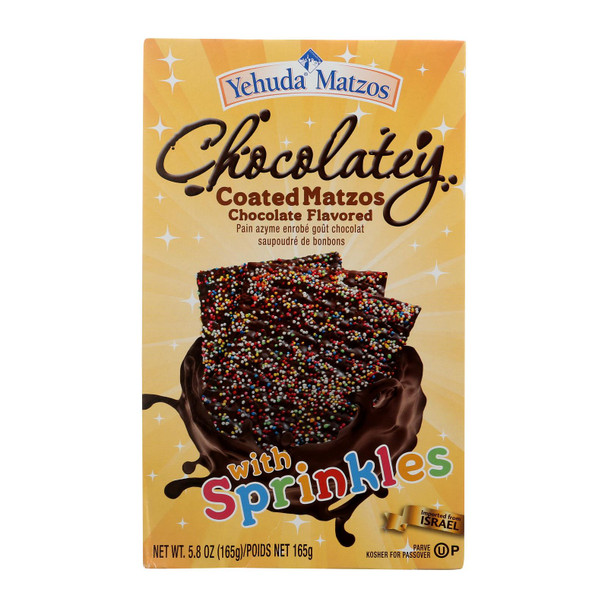 Yehuda Chocolatey Coated Matzos - Case of 12 - 5.8 OZ