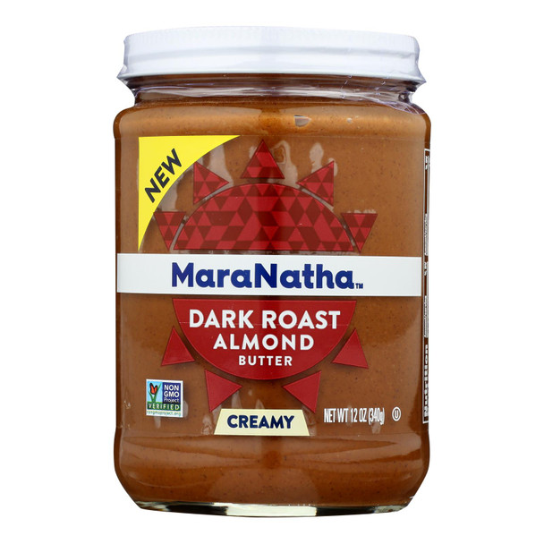 Maranatha Natural Foods - Almond Butter Dark Rst Creamy - Case of 6 - 12 OZ