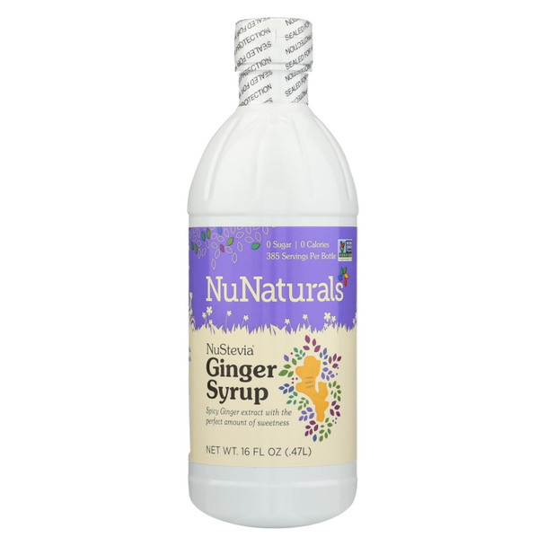 Nunaturals - Stevia Ginger Syrup - 1 Each - 16 OZ