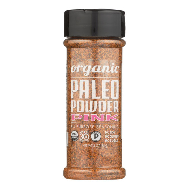 Paleo Powder Seasonings Organic Paleo Powder Pink - Case of 6 - 3 OZ