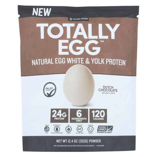 Designer Whey - Totlly Egg Prot Dtch Chocolate - 12.4 OZ