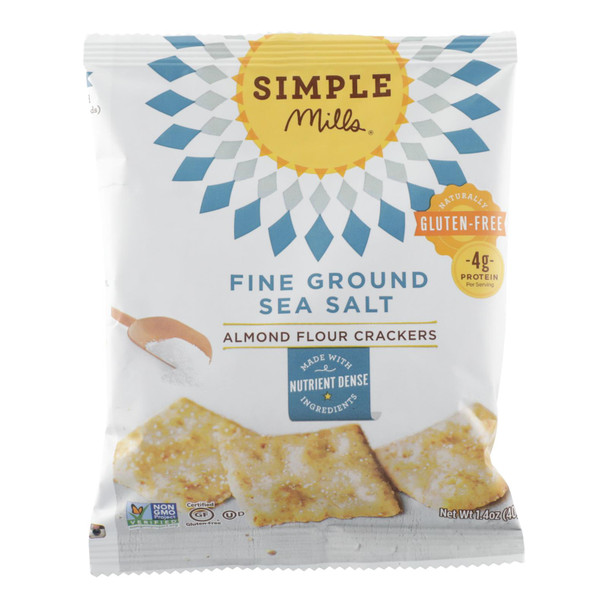 Simple Mills - Cracker Almond Flr Sea Salt - Case of 24 - 1.4 OZ