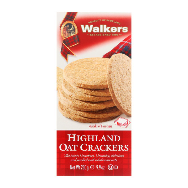 Walkers Shortbread Walkers, Highland Oat Crackers - Case of 6 - 9.9 OZ