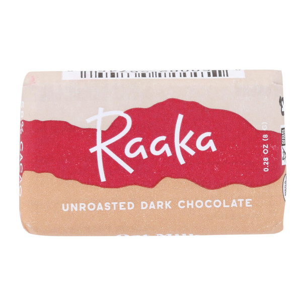 Raaka Chocolate - Bar Mini Oatmilk 58% - Case of 100 - .28 OZ