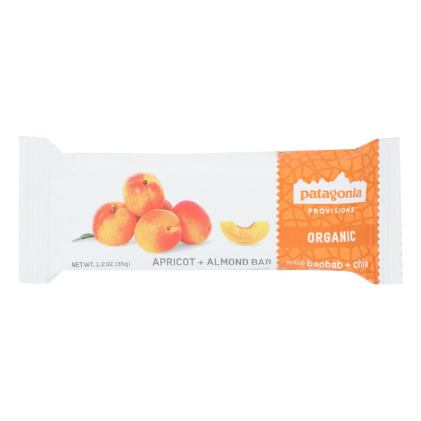 Patagonia - Bar Apricot Almond - Case of 12 - 1.2 OZ