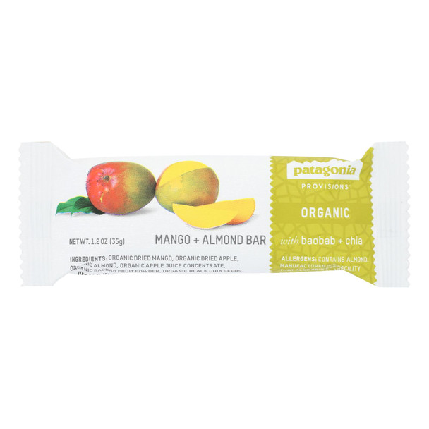 Patagonia - Bar Mango Almond - Case of 12 - 1.2 OZ