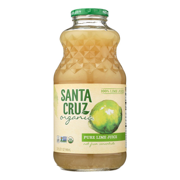 Santa Cruz Organic 100% Pure Lime Juice - Case of 6 - 32 FZ