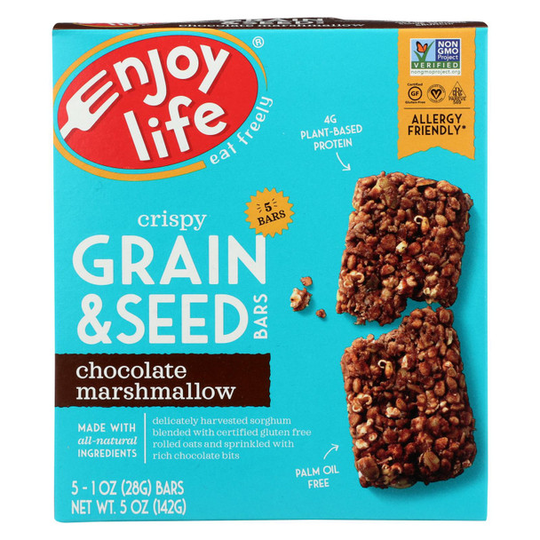 Enjoy Life Crispy Grain & Seed Bars - Case of 6 - 5/1 OZ