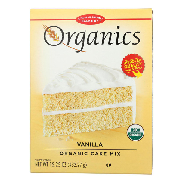 European Gourmet Bakery - Cake Mix Vanilla - Case of 6-15.25 OZ