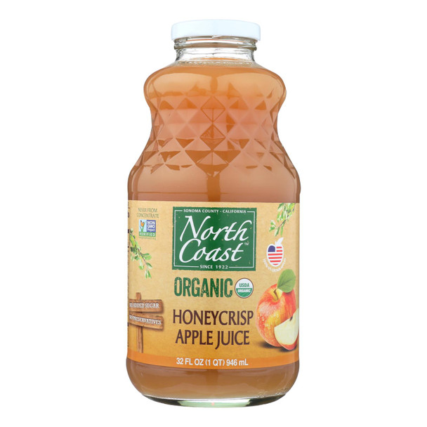 North Coast, Organic Honeycrisp Apple Juice - Case of 6 - 32 FZ