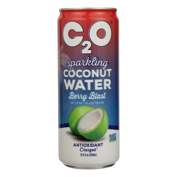 C2o Pure Coconut Water - Coconut Water Spk Berry Blast - Case of 12 - 10.8 FZ