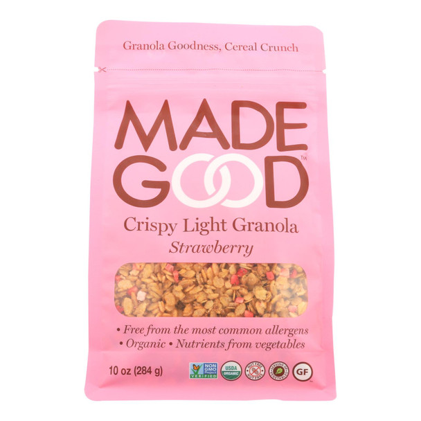 Made Good - Granola Crispy Strawberry - Case of 8 - 10.0 OZ
