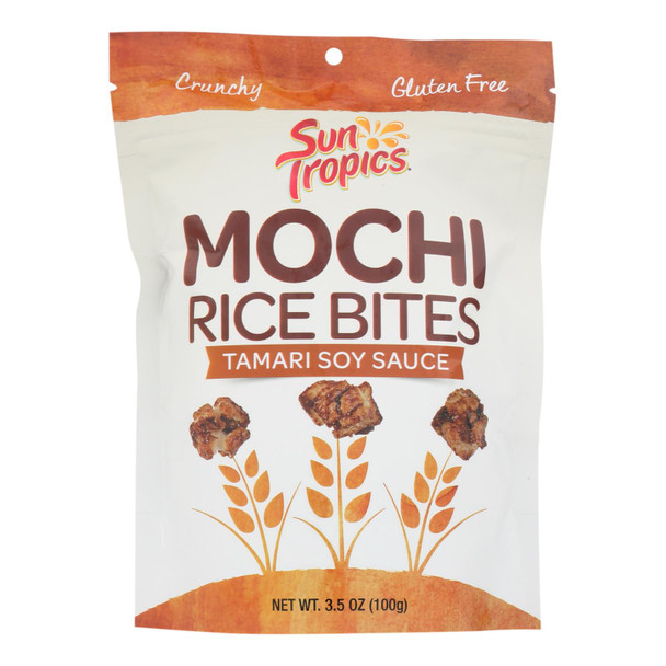 Sun Tropics® Mochi Rice Bites Tamari Soy Sauce, Tamari Soy Sauce - Case of 12 - 3.50 OZ