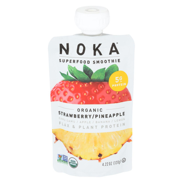Noka - Smoothie Straw Pineap - Case of 6 - 4.22 OZ