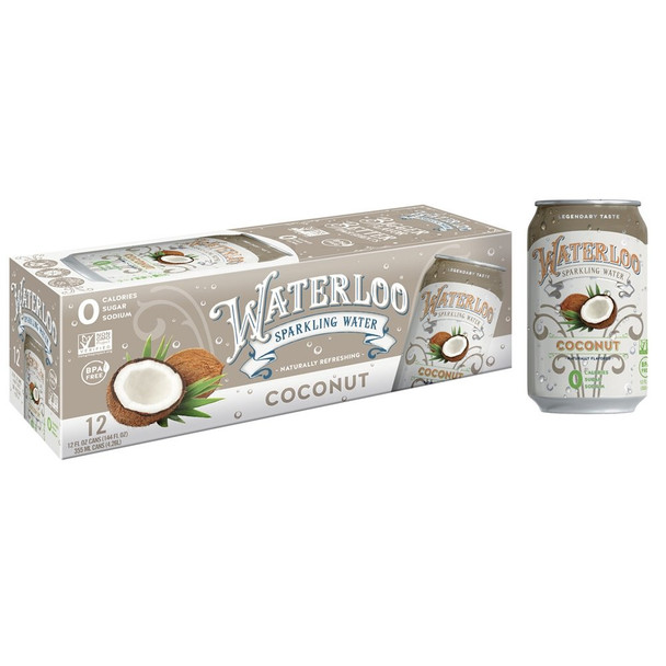 Waterloo - Sparkling Water Coconut - Case of 2 - 12/12 FZ