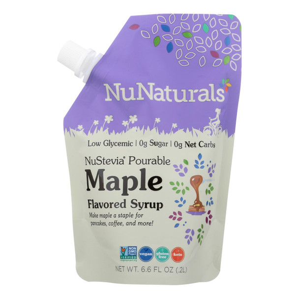 Nunaturals - Maple Flav Syrup Pourable - 1 Each - 6.6 OZ