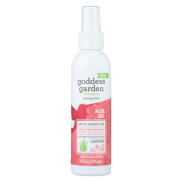 Goddess Garden - Spray Aloe Gel Lavender - 1 Each - 6 OZ
