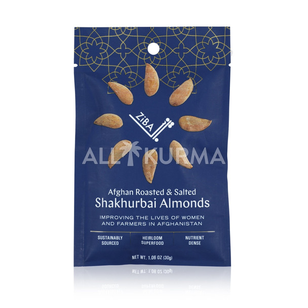 Ziba Foods - Nuts Almonds Roasted Salted - Case of 24-1.06 OZ