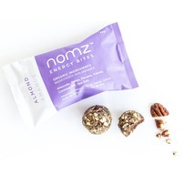 Nomz - Bites Energy Almond - Case of 12 - 1.4 OZ