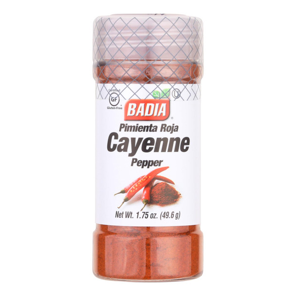 Badia Spices - Spice Cayenne Pepper Ground - Case of 8 - 1.75 OZ
