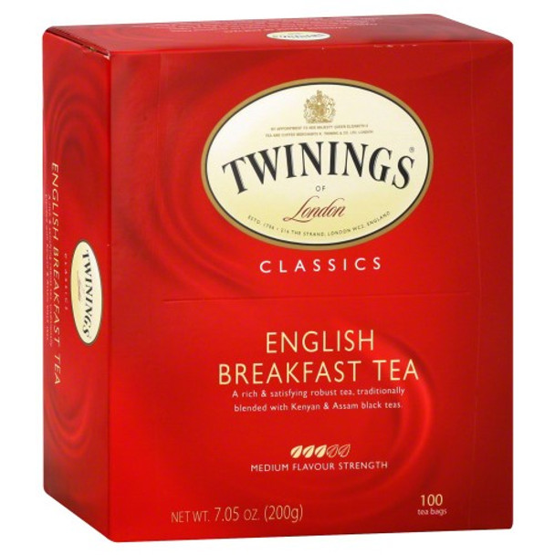 Twinings Tea - Tea English Breakfast - Case of 4 - 100 BAG