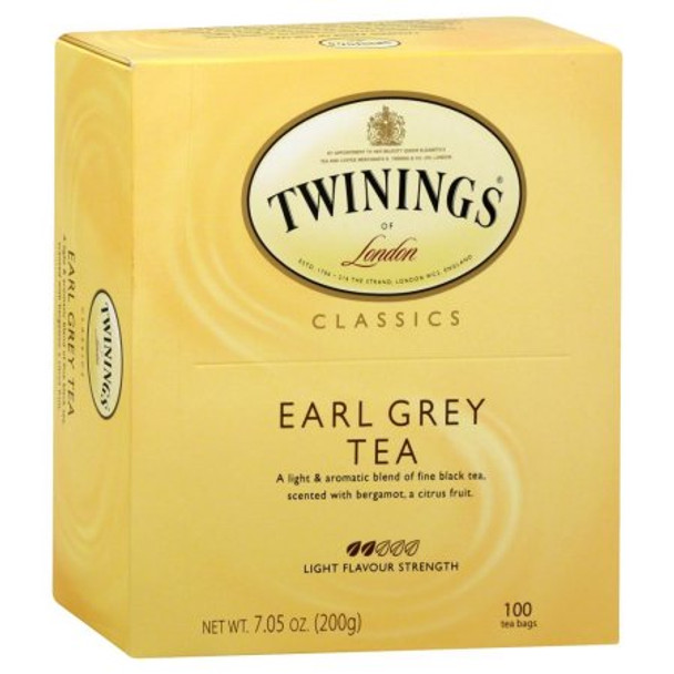 Twinings Tea - Tea Earl Grey - Case of 4 - 100 BAG