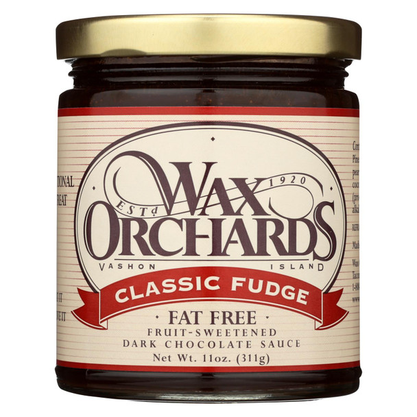 Wax Orchards Dark Chocolate Sauce - Case of 12 - 11 OZ