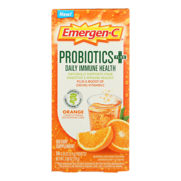 Emergen-c - Probiotics Immune Orange - 1 Each - 14 CT