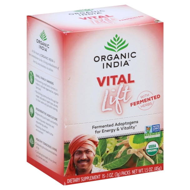 Organic India - Supp Vital Lift - 15 CT