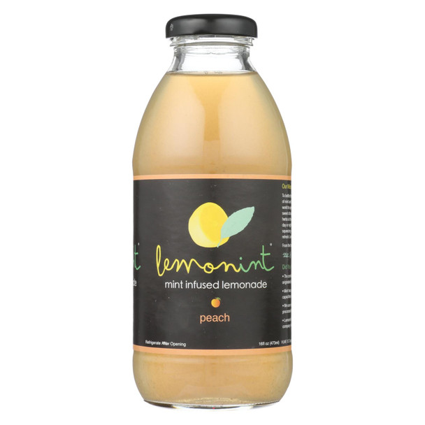 Lemonint, Mint Infused Lemonade, Peach - Case of 12 - 16 FZ