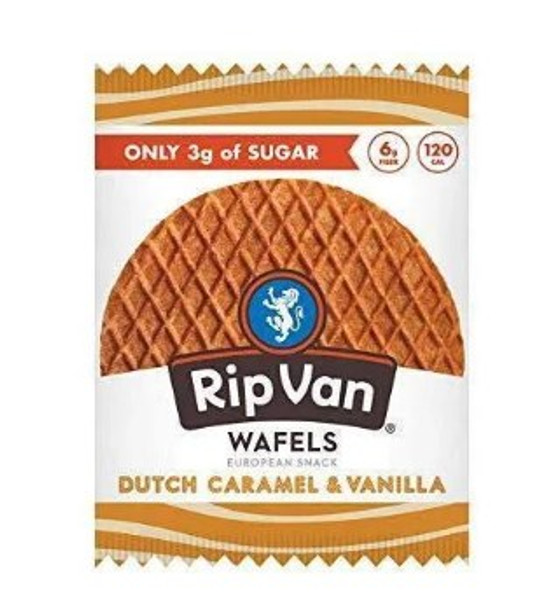 Rip Vanilla Wafels - Wafel Dtch Caramel Vanilla - Case of 6 - 2.8 OZ